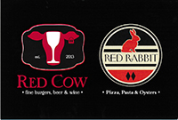 Red Cow and Red Rabbit logos logo